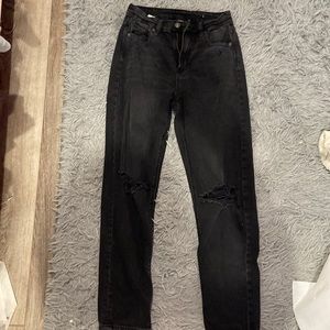 American Eagle Black Ripped Jeans